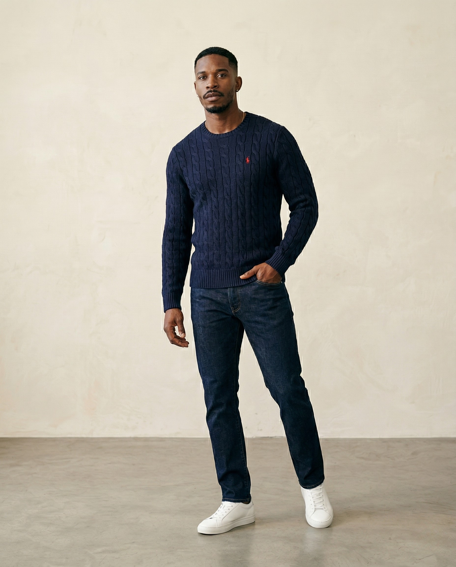 RL Cable-Knit Cotton Jumper
